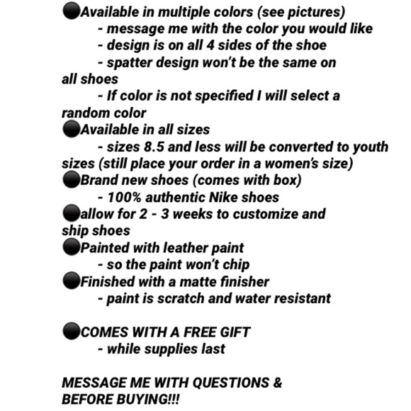 Paint Splatter Air Force Ones - Picture 5 of 5